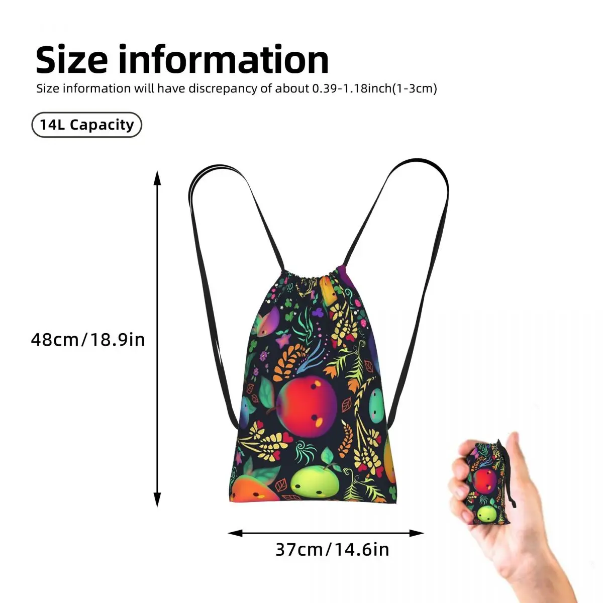 SDV Farm Valley Friends Stardew Valley Game Drawstring Backpack Sports Gym Bag Portable Travel Drawstring Bag for Men Women