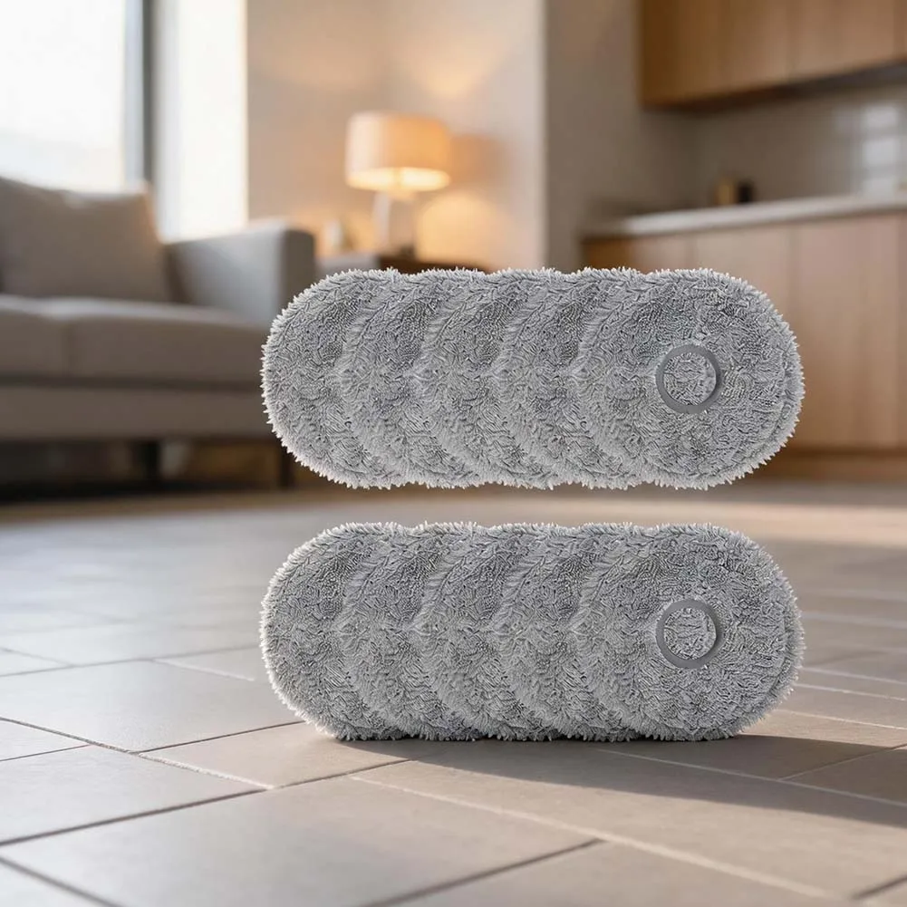 Replacement Microfiber Mop Pads Fit For Polaris PVCRAC 7290 WIFI For IQ Home Robot Vacuum Cleaner 4 or 10 Pieces