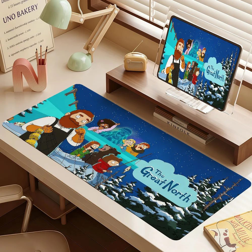 Cartoon The G-Great North Mouse Pad Large Non-slip Lockedge Desktop Computer Desk Mat Keyboard MousePad Office Gamer Student