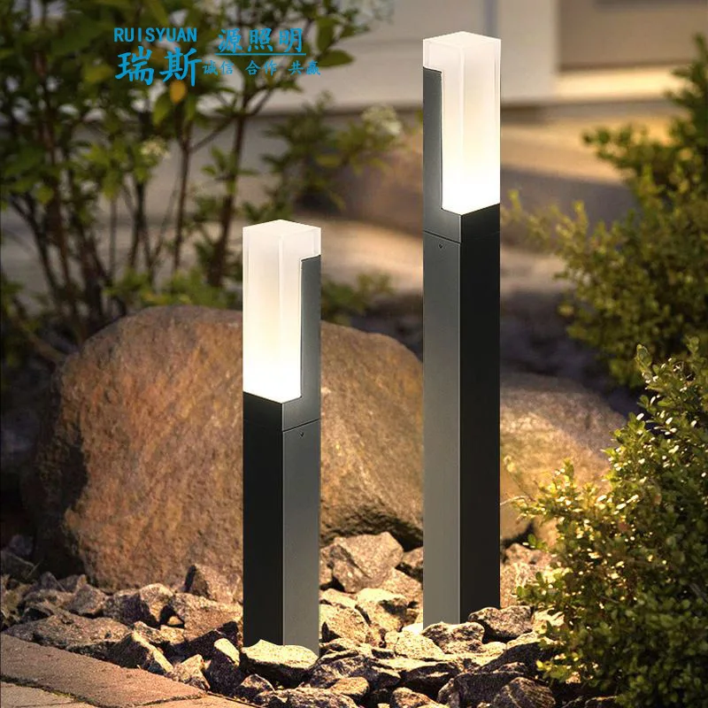 

30/40cm Outdoor LED Waterproof Lawn Light Park Courtyard Aisle Landscaping Lamp Villa Balcony Garden Floor-mounted Lawn Lamp Hot