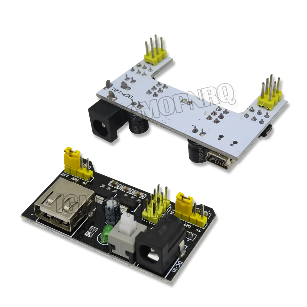 MB-102 Breadboard Power Supply Module /MB102 White Breadboard Dedicated Power Module 2-way 3.3V 5V MB102 Solderless Bread Board