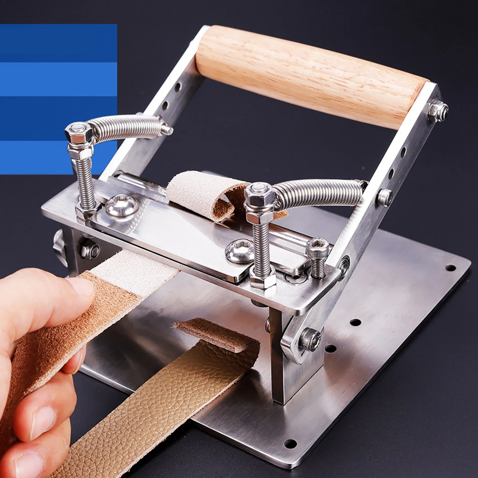 

Manual Leather Thinning Machine DIY Strap Cutting Tool Manual Cutting Leather Peeling Machine Belt Strap Skiving Tool