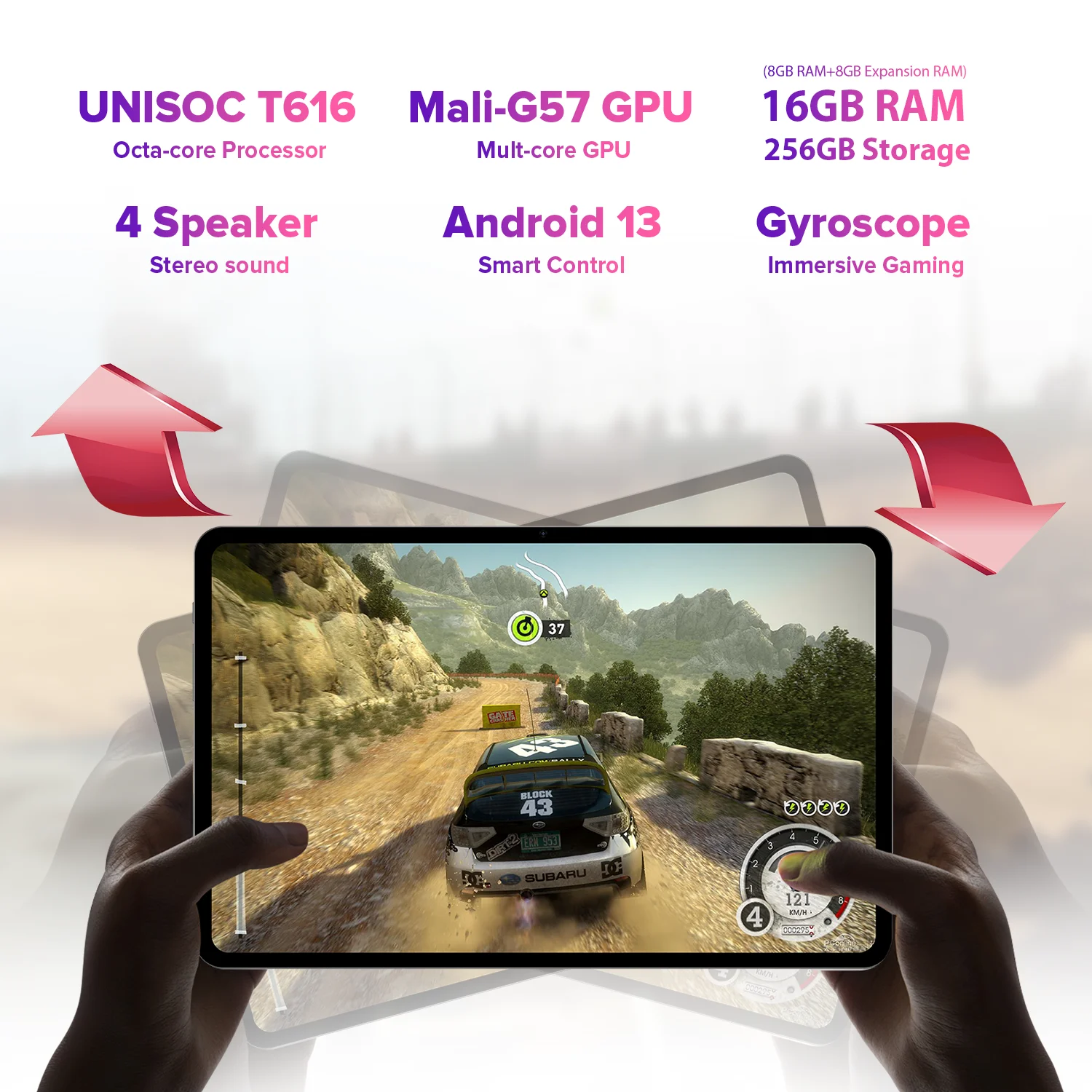 TECLAST T50 11 inch game tablet (8 + 8) 16GB RAM 256GB ROM 2000x1200 2K TDDI FHD Anroid 13 7500mAh 18W PD fast charge UNISOC T616 8-core Mali-G57