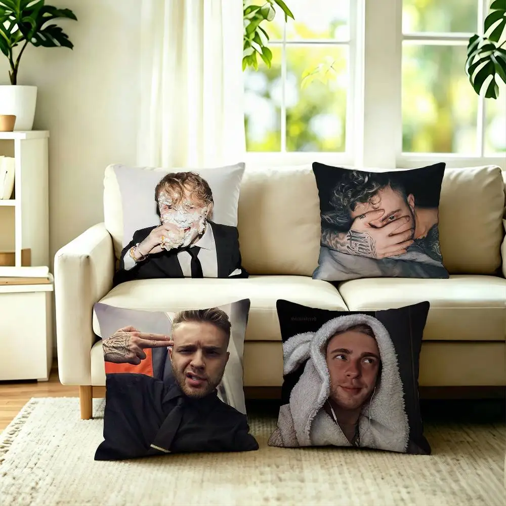 Head Hip-Hop E-Egor Kreed Square Double-Sided printed Pillow Case Bedroom Bedside Pillow Sofa Cushion Cover