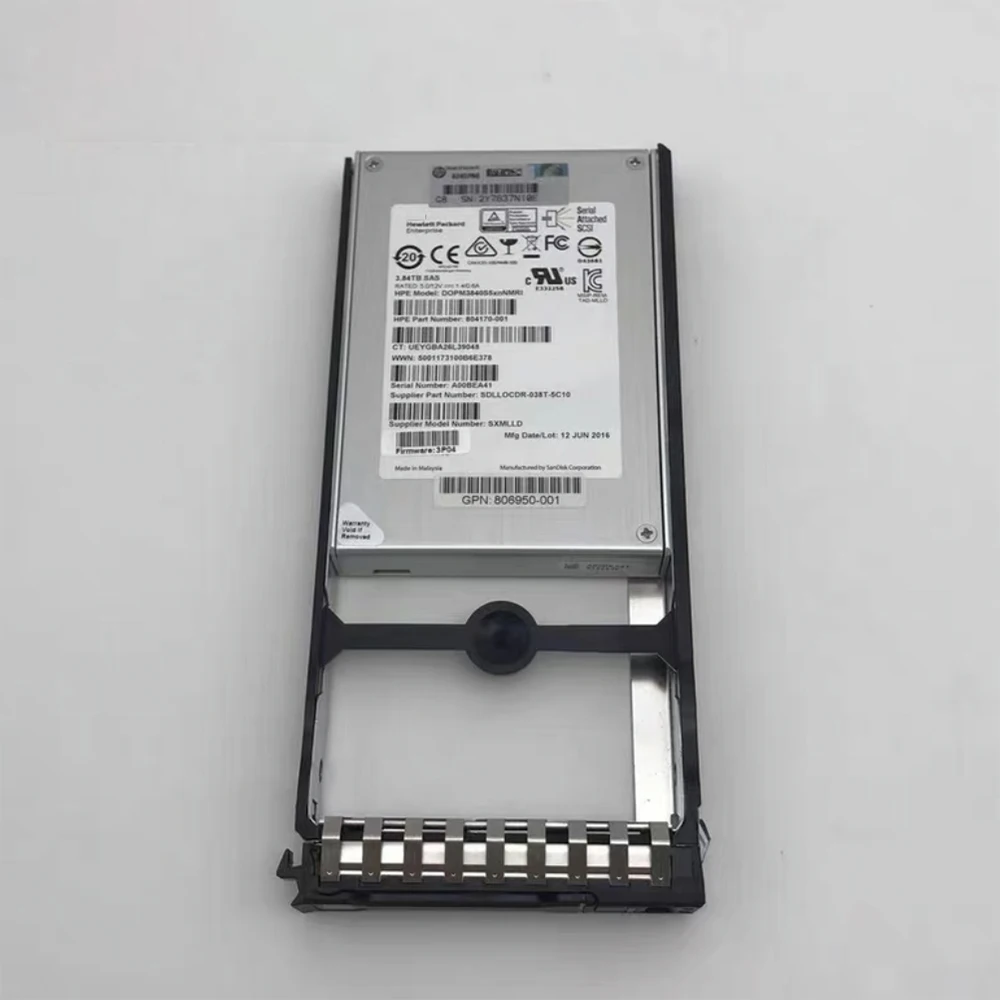 For HP 3.84T SAS 3PAR 806950-001 809589-001 804170-001 806950-001 Solid State Disk SSD