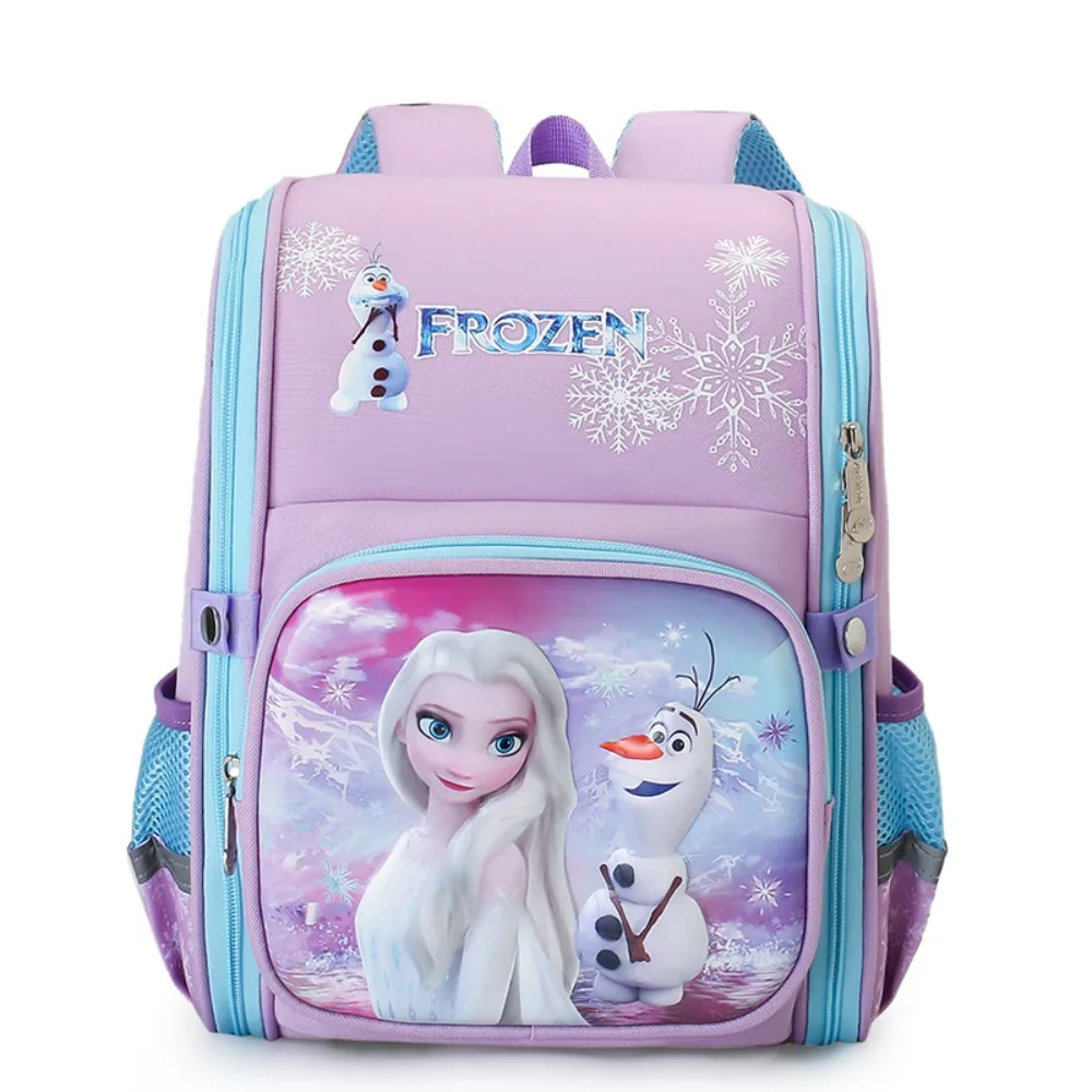 Marvel Pupil Cartoon Backpack Spider-Man Disney Princess Elsa 3D Hard Shell Reduced Burden Back Protection Backpack Kids Gifts