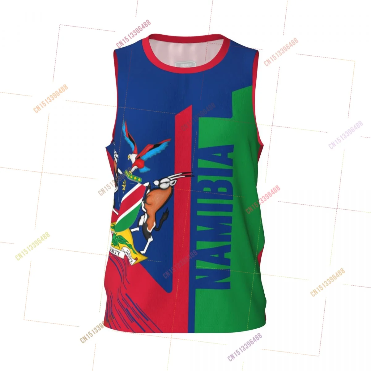 2027 NAMIBIA 3D Flag Sports T-shirts Men Clothing Breathable For Basketball Running Fitness T shirt