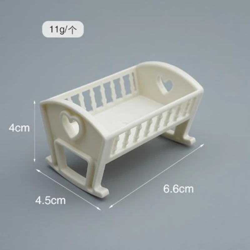 Ins Simple Small Wooden Horse Rocking Horse 1:12 Dollhouse Ornaments Mini Wooden Horse Toy Model Doll Decorative Accessories