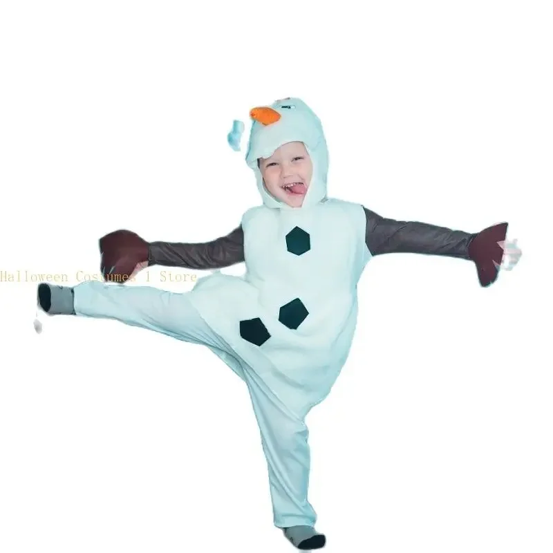 ♥ 2026 New Halloween Costumes Cosplay for Cute Christmas Gift Olaf Toddler Cartoon Movie Snowman Party Dress up ★ Look at me ↑_↑