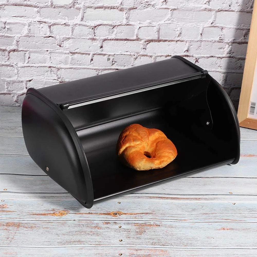 

ABSS-Bread Box,Large Capacity Metal Bread Box,Holder Bin Container Kitchen Storage Organizer,Storage Organizer 3.1-4L