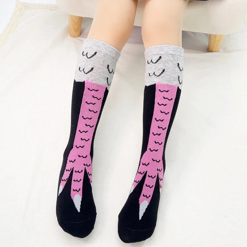 2-13years Kids Halloween Funny Socks Cute Chicken Feet Soft Elastic Non-Slip Socks For Infant Boys And Girl