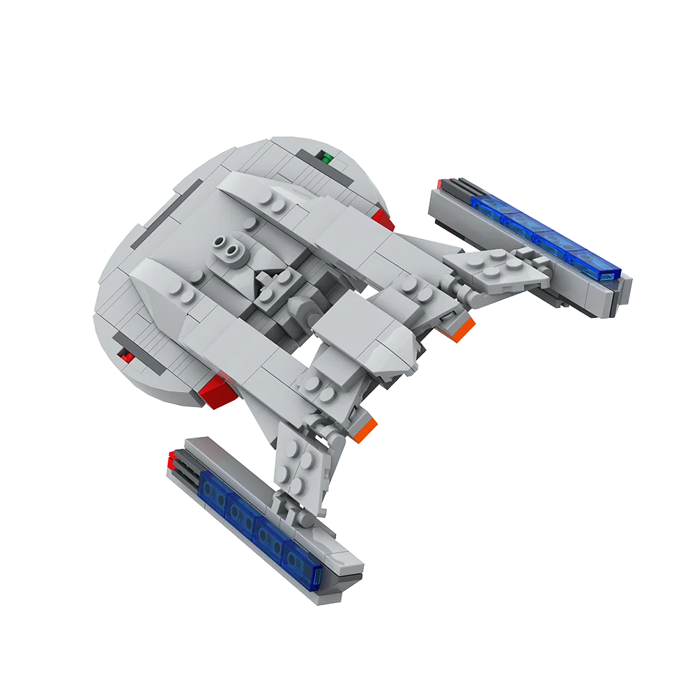 Gobricks MOC Seria Kosmiczna Interstellars Stars Akiras Class Stateczniki Kosmiczne Klocki Konstrukcyjne Stateczniki Wojenne Treked Brick Zabawki dla Dzieci