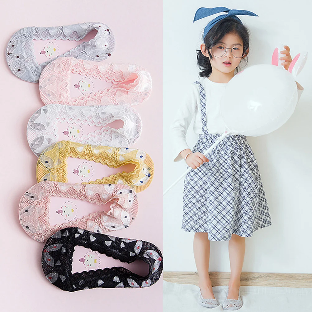 

3pcs Anti-Slip Invisible Socks Girls Ultra Low Cut Ankle Line Breathable Cotton Canvas Running Shoes Size S