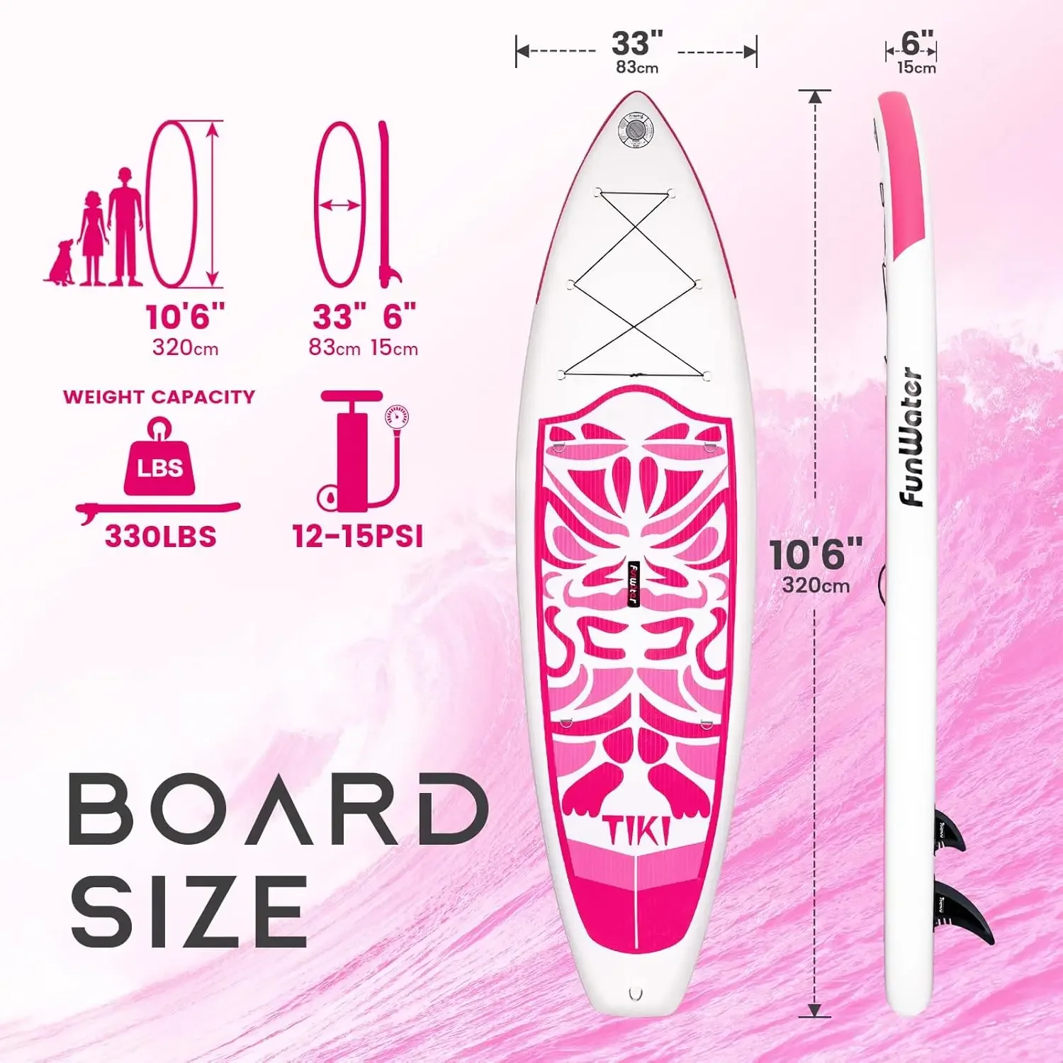 Inflatable Ultra-Light Stand Up Paddle Board for All Skill Levels with Premium SUP Paddleboard Accessories,Non-Slip Comfort Deck