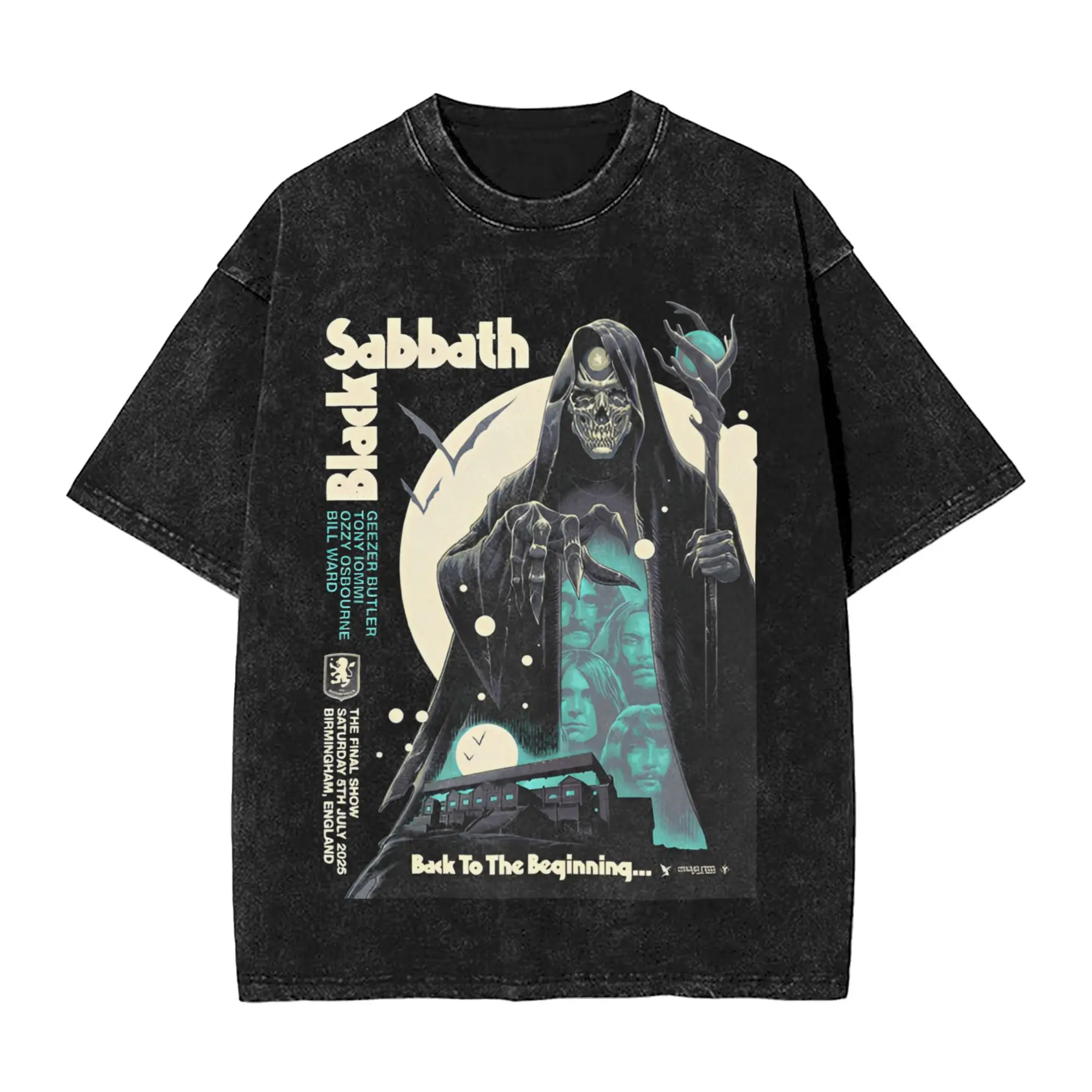 

Хлопковые футболки Black Sabbath Aston Villa Back The Beginning, хипстерская футболка для мужчин, пляжные футболки с потрясающим принтом