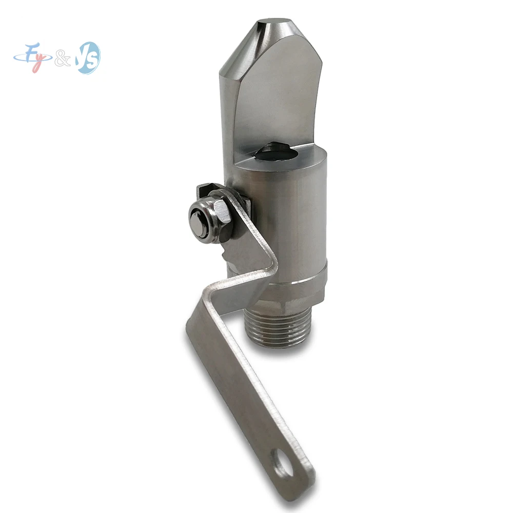 

Deflected Narrow Angle Flat Fan Spray Nozzle with Adjustable Switch, Industrial High-pressure Impact Washing ,1/4" 3/8" Thread