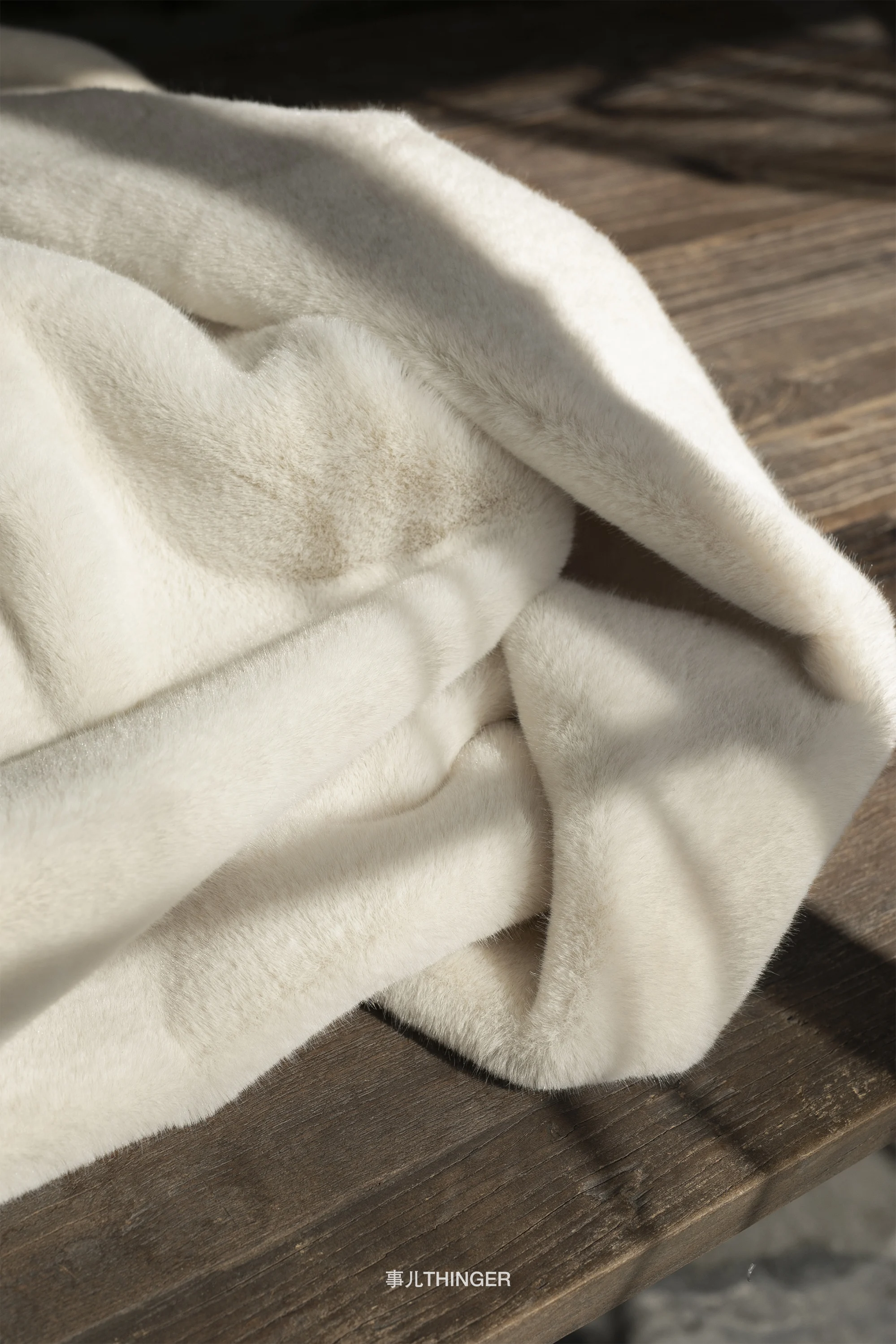 Plain Mink-Matte Plain High Imitation Fur Mink Fur Designer Fabric fabric material for clothes sewing