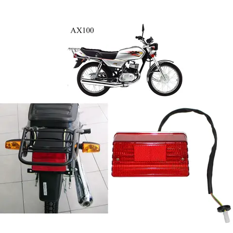 Motorcycle Tail Lamp for Haojue Suzuki Qingqi Jingcheng Haojin Lifan Qjmotor Rear Brake Stop Light AX100 A100 GS125 HJ100 JC100