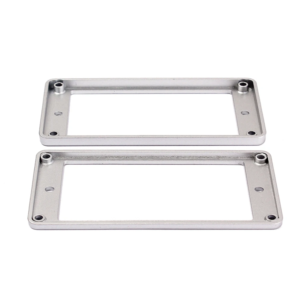 

Pair Of Flat Humbucker Pickup Frame Mounting Rings For Electric Silver Metal Pickup Ring Compatible Guitar Replacement Parts