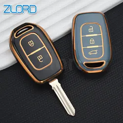 TPU Key Case Cover Shell Fob 2/3 pulsanti per Renault Duster Dokker Logan Stepway Clio 5 TWingo per Dacia Sandero Stepway Holder