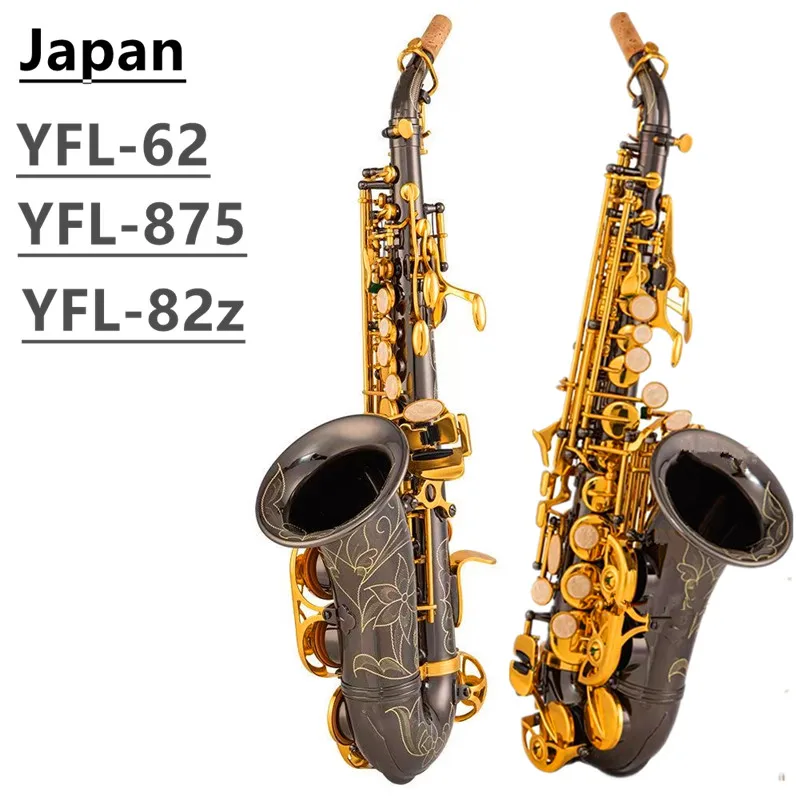 Made in JapanBb Soprano Saxophone 62 875 82z Black nickel body with gold-plated ke Comes with case and accessoriesys