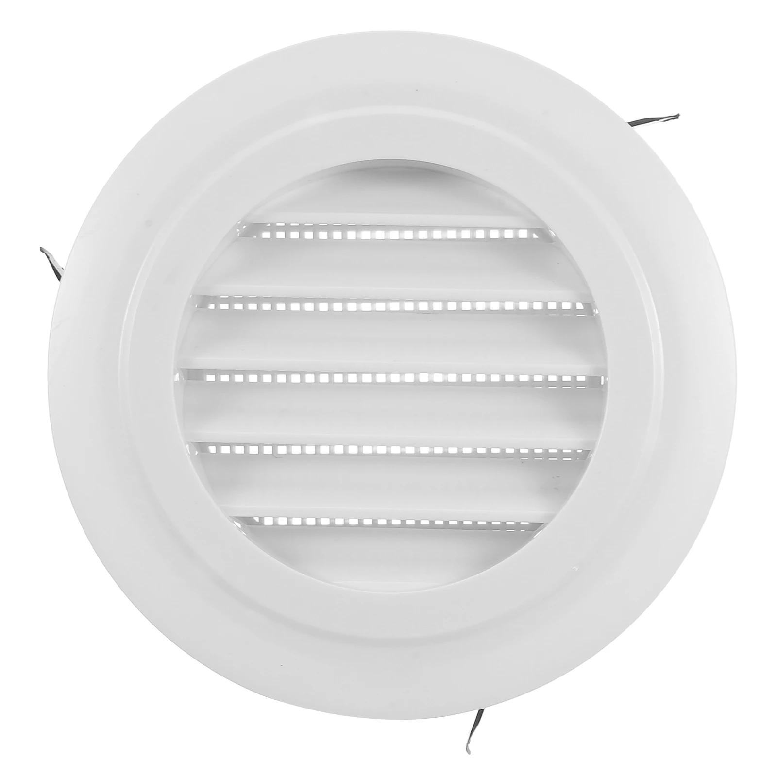 Tampa de ventilação redonda de 100mm com tela embutida para prevenção de insetos, proteção de fluxo de ar com persianas para banheiro, cozinha, sofá cvc
