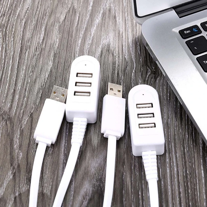 3-poorts USB 2.0 Hub Draagbaar Compact voor PC Laptop Notebook Desktop