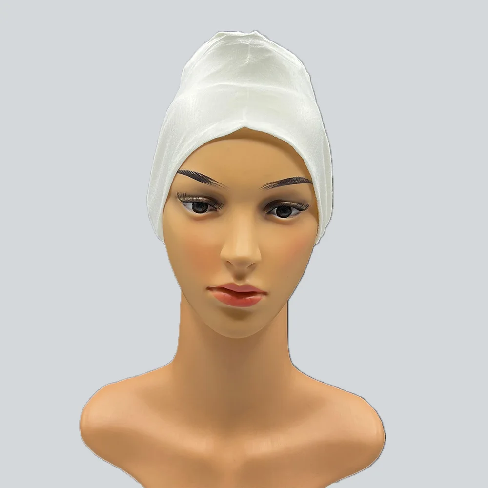 Underscarf Turban Bone Bonnet Muslim Women Inner Hijab Hat Beanies Islam Tie Back Headscarf Ninja Cap Head Wrap Turbante Mujer
