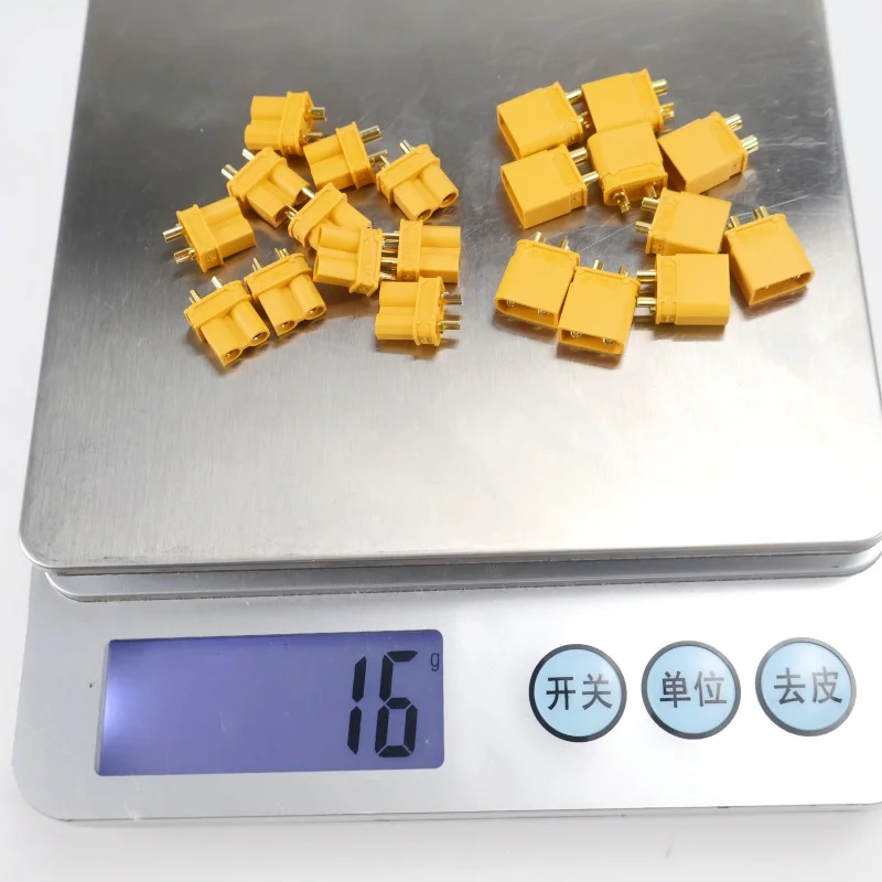 10 paia XT30 XT-30U connettori proiettili gialli maschio e femmina per batteria Lipo ad ala fissa per velivoli multiasse RC ESC