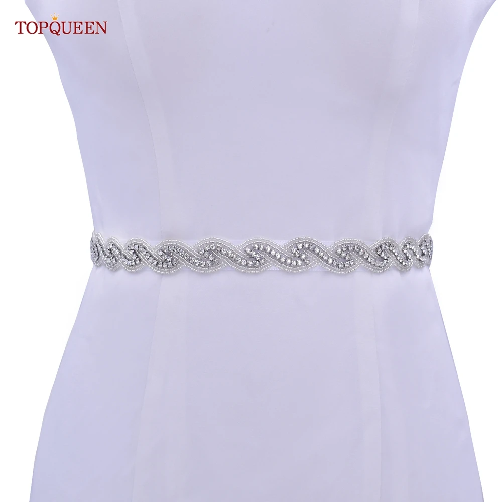 Topqueen Vrouwen Beltswedding Strass Riemen Avondjurk Riemen Bruids Beltswedding Accessoires S62