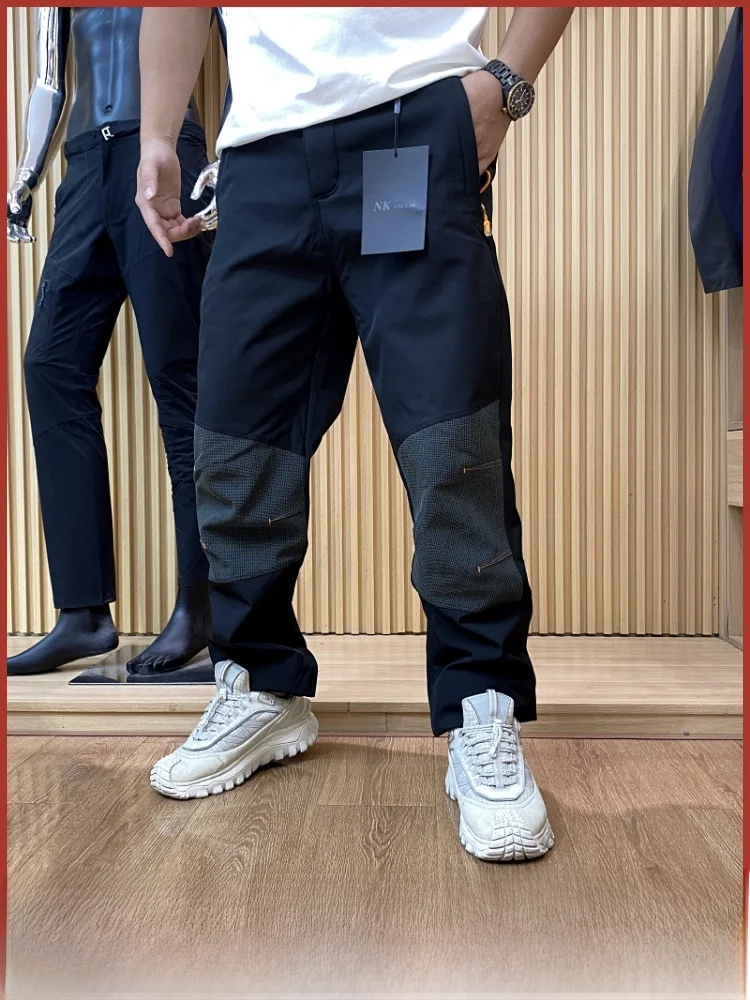 

Men's Fce Lined Soft ell Hiking Casual Pants Autumn Winter New Arrival Outdoor Windproof Straight Leg Trousers