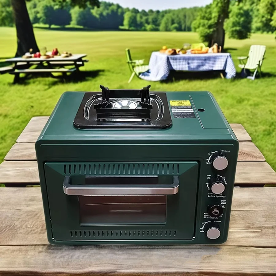 Wholesale Price Portable Outdoor Small  Oven with Stove for Camping Kitchen Butane Camping Cookware