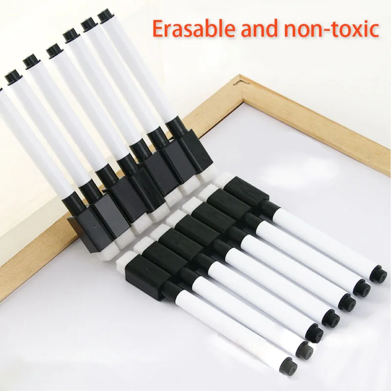 Whiteboard-Markierungsstift, trocken abwischbare Marker mit Radiergummikappe für Büro, Schule, Schreibwaren, magnetischer Whiteboard-Marker, trocken abwischbar