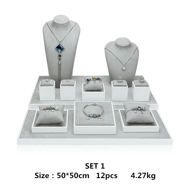 Jewelry Display Stand Set Shooting Stall Props Necklace Bracelet Display Table Paint Jewelry Display Table