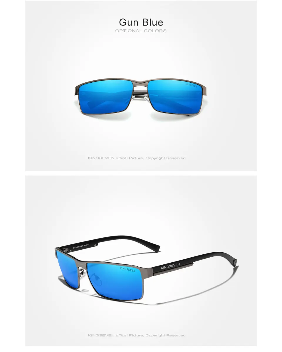 KINGSEVEN Neue Photochrome Sonnenbrille Männer Chameleon Polarisierte Pilot Sonnenbrille Fahren Platz Brillen männer Sonnenbrille Männlich – Detail 7