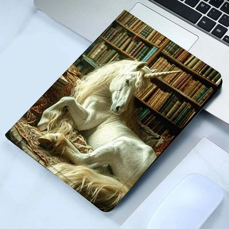 حافظة كمبيوتر لوحي بتصميم حصان ريترو لهاتف سامسونج جالاكسي تاب S7 S8 S9 S10 FE Plus Lite 11 12.4 13.1 بوصة