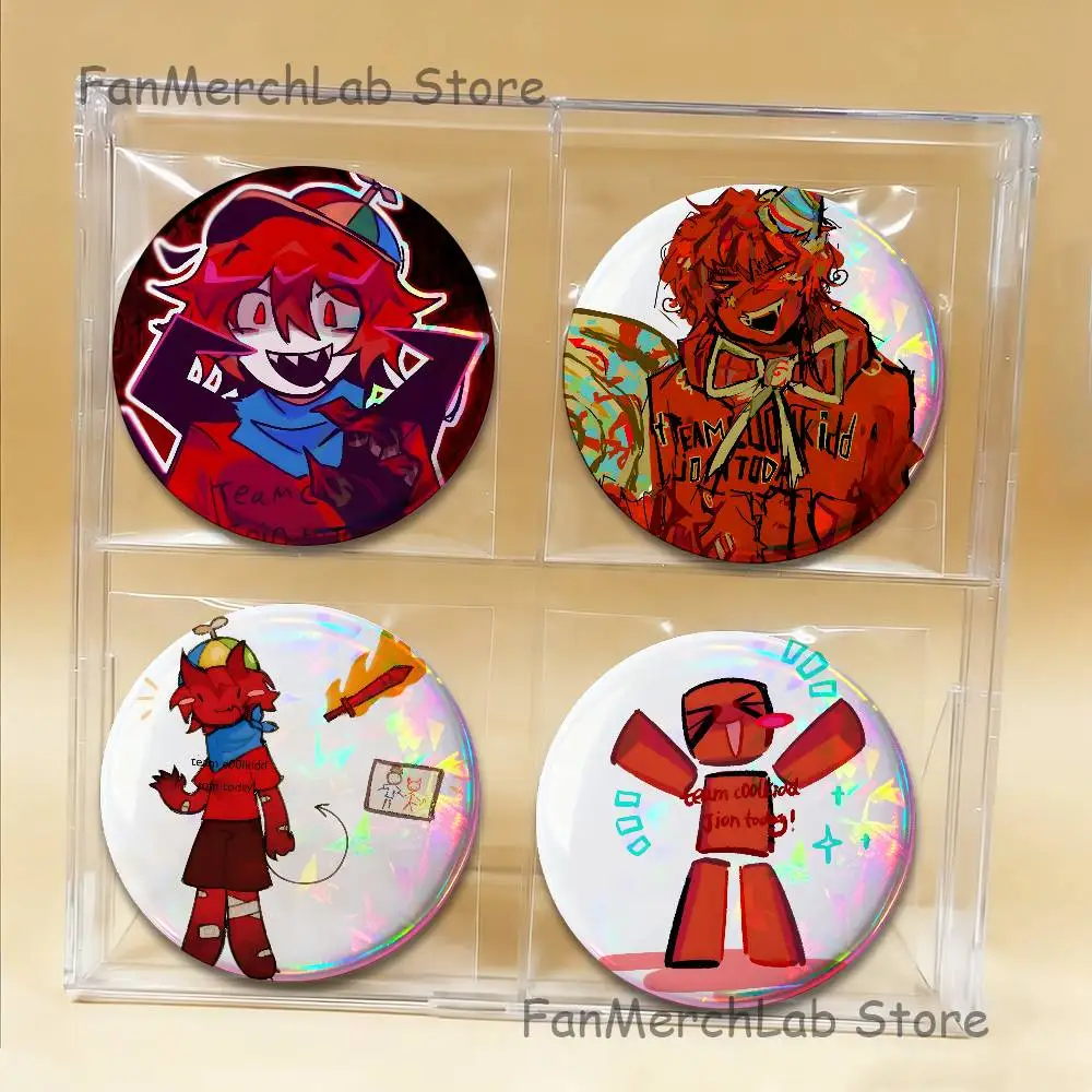 

C-C00lkidd Fananrt Anime Enamel Pin Badge Cartoon Round Brooch Accessories on Backpack Gifts