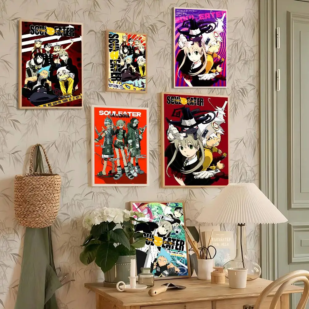 

S-Soul E-Eater Anime DIY Sticky Poster Waterproof Paper Sticker Coffee House Bar Home Decor