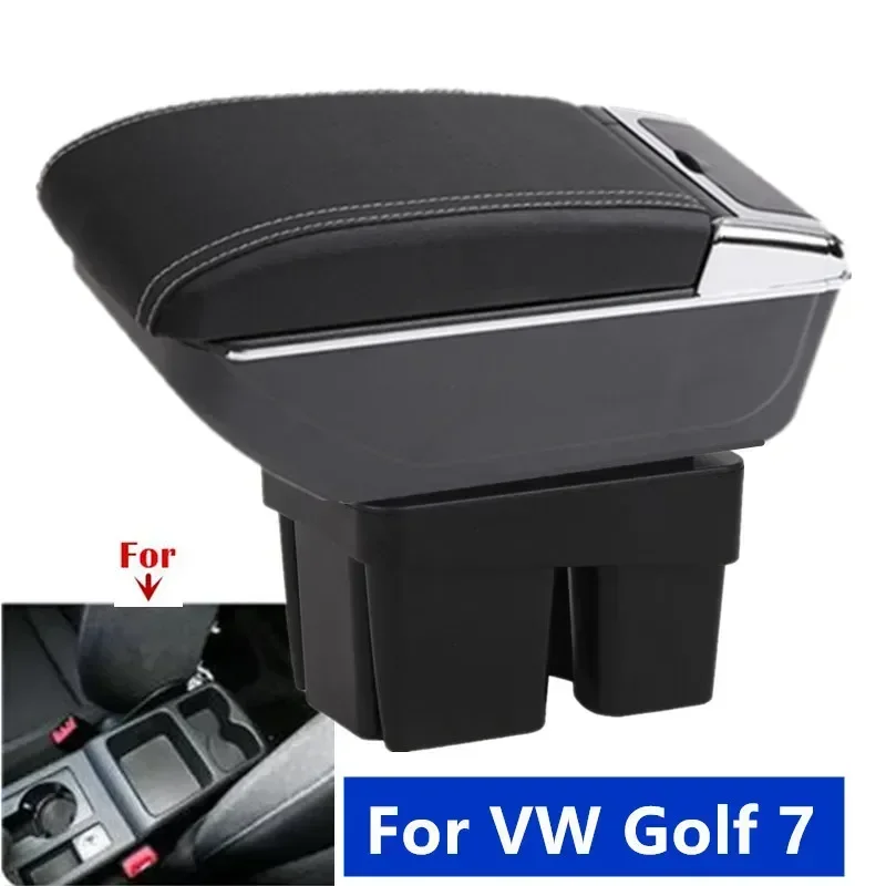 

central armrest For VW Golf 7 Armrest box For Volkswagen Golf 7 Mk7 Car Armrest box Storage box Dedicated Retrofit 2014 -2019