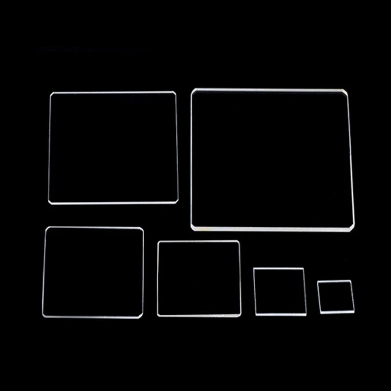 K9 optical glass sheet square sheet 25mm-100mm high transmittance viewing window sheet large glass slide