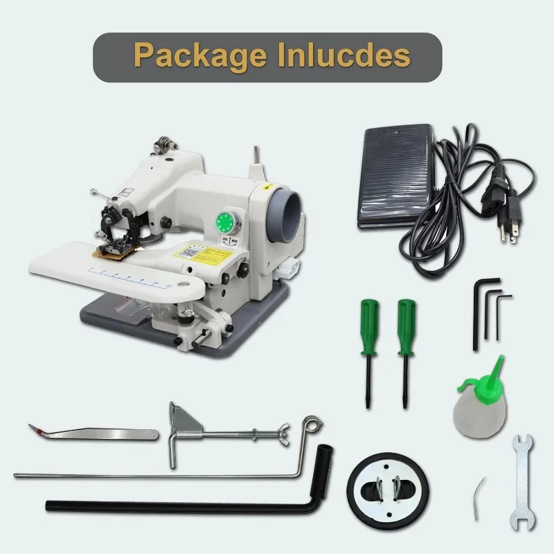 110V Portable Blindstitch Sewing Machine Portable Blindstitch Hem Chain Stitch Sewing Machine Invisible Seam, Blind Hem