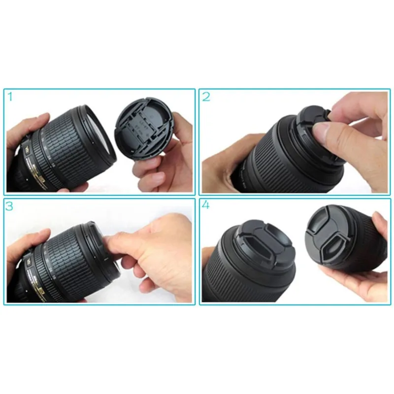 1pc Camera Lens Cap forSony ForCanon ForNikon 40.5mm 43mm 46mm 49mm 52mm 55mm 58mm 62mm 67mm 72mm 77mm 82mm 95mm