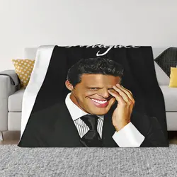 Luis Miguel Singer Plush Air-Conditioning Blanket, Digital Printing Blanket, Sofa Cover Blanket, Home Casual Blanket