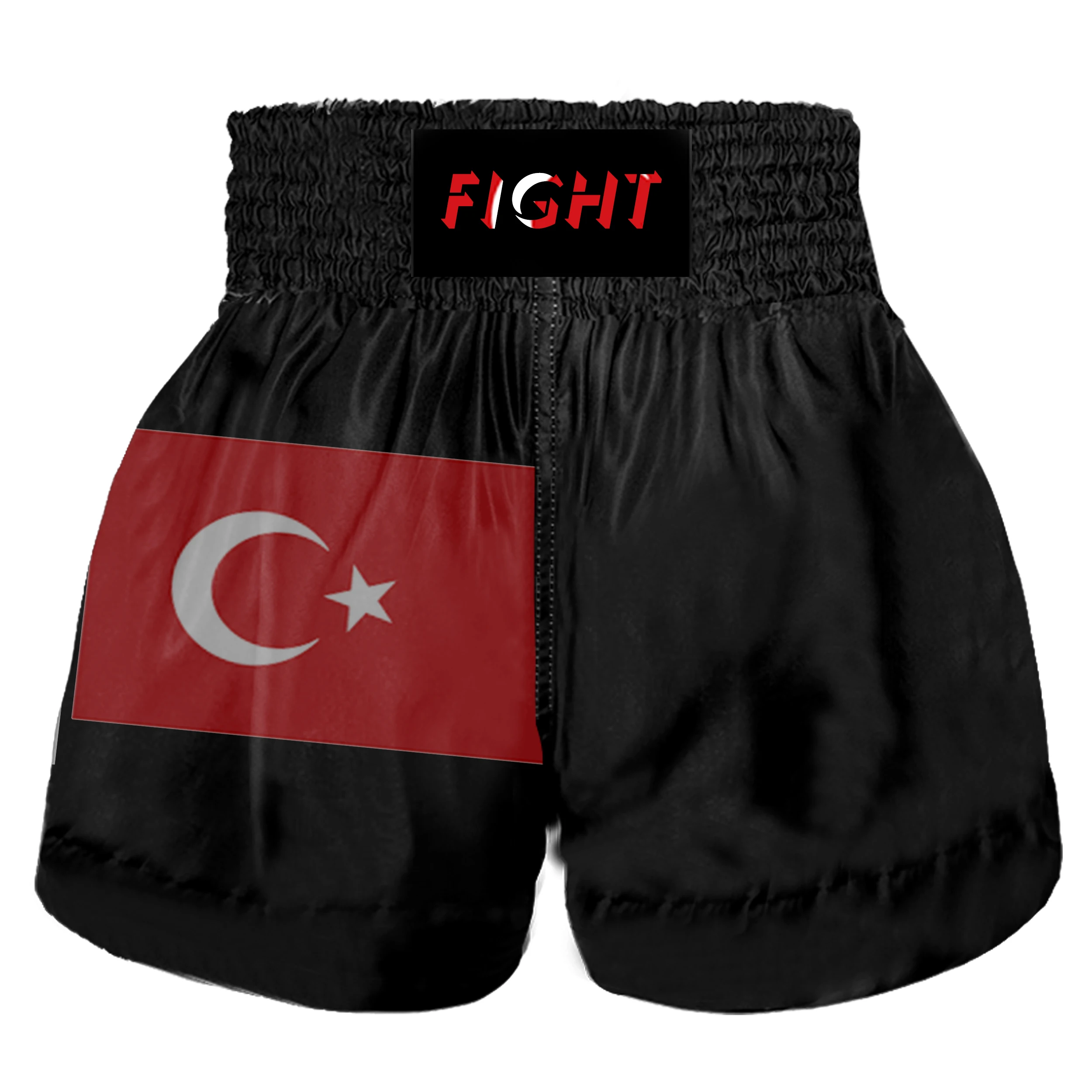 Men\'s and women\'s Muay Thai shorts Brazilian Jiu-jitsu Taekwondo boxing shorts custom flag mixed martial arts fitness shorts