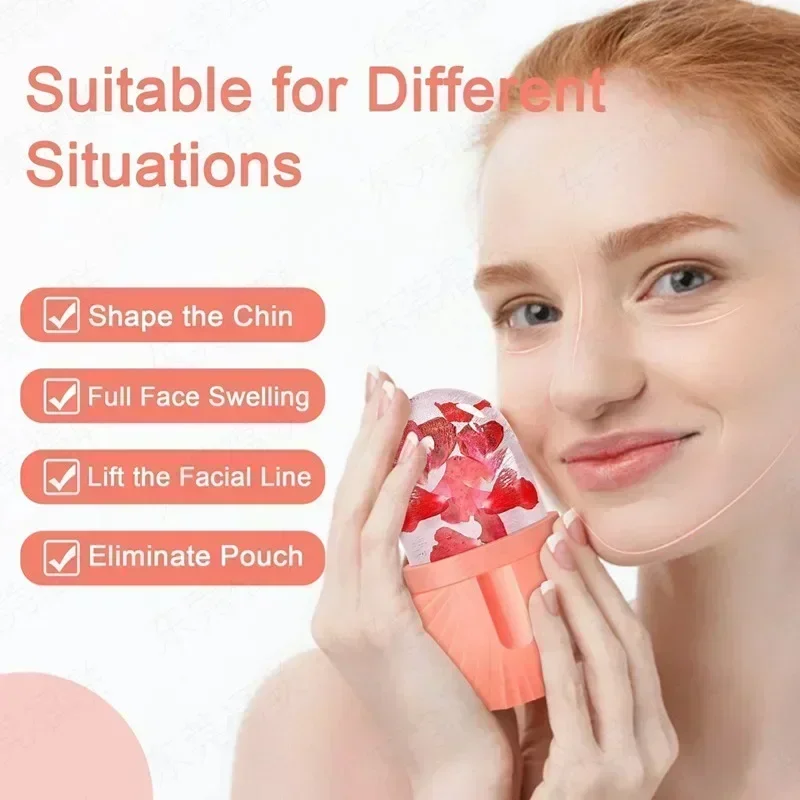 Silicone Ice Cube Trays Beauty Lifting Ice Ball Face Massager Contouring Eye Roller Facial Treatment Reduce Acne Skin Care Tool