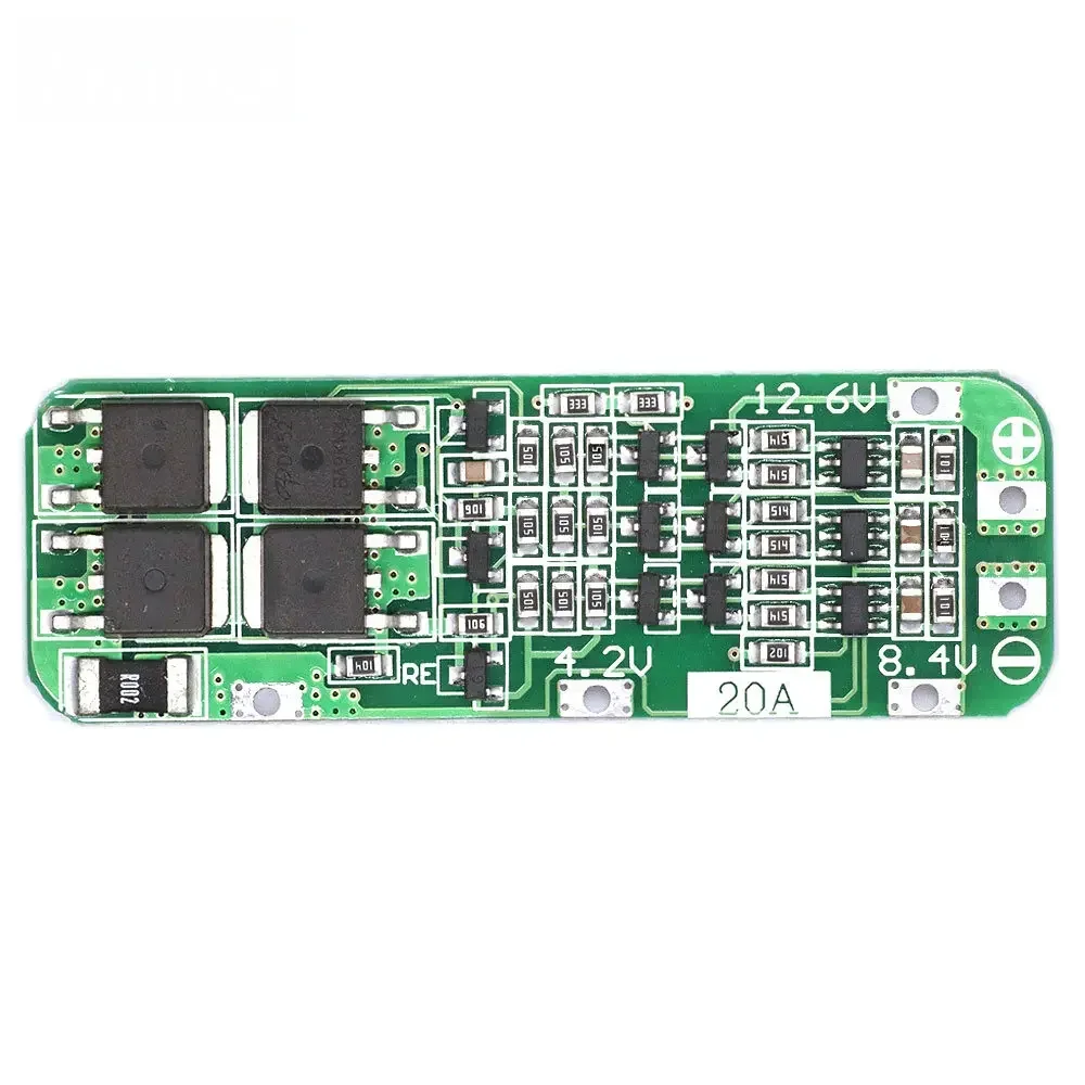 3S 20A Li-ion 18650 Battery BMS Charger Protection Board – 12.6V PCB Module (59x20x3.4mm)