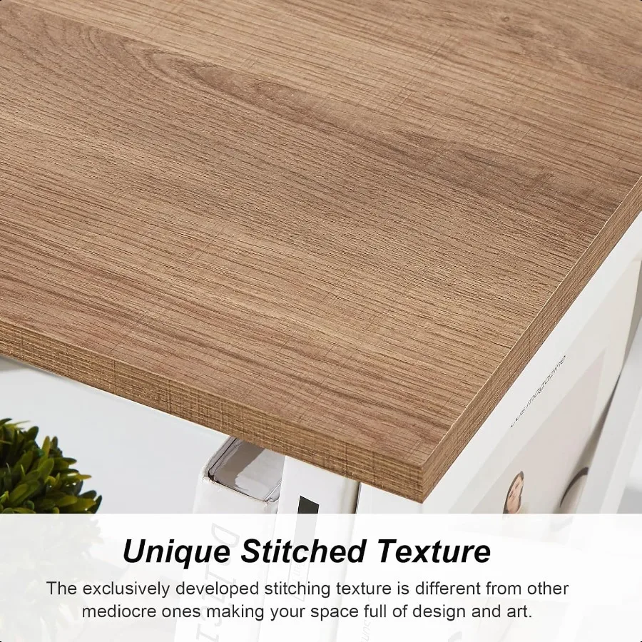 Piccola libreria Libreria industriale a 3 livelli con struttura in metallo e pannello posteriore Scaffale basso bianco per libri per piccoli spazi viventi