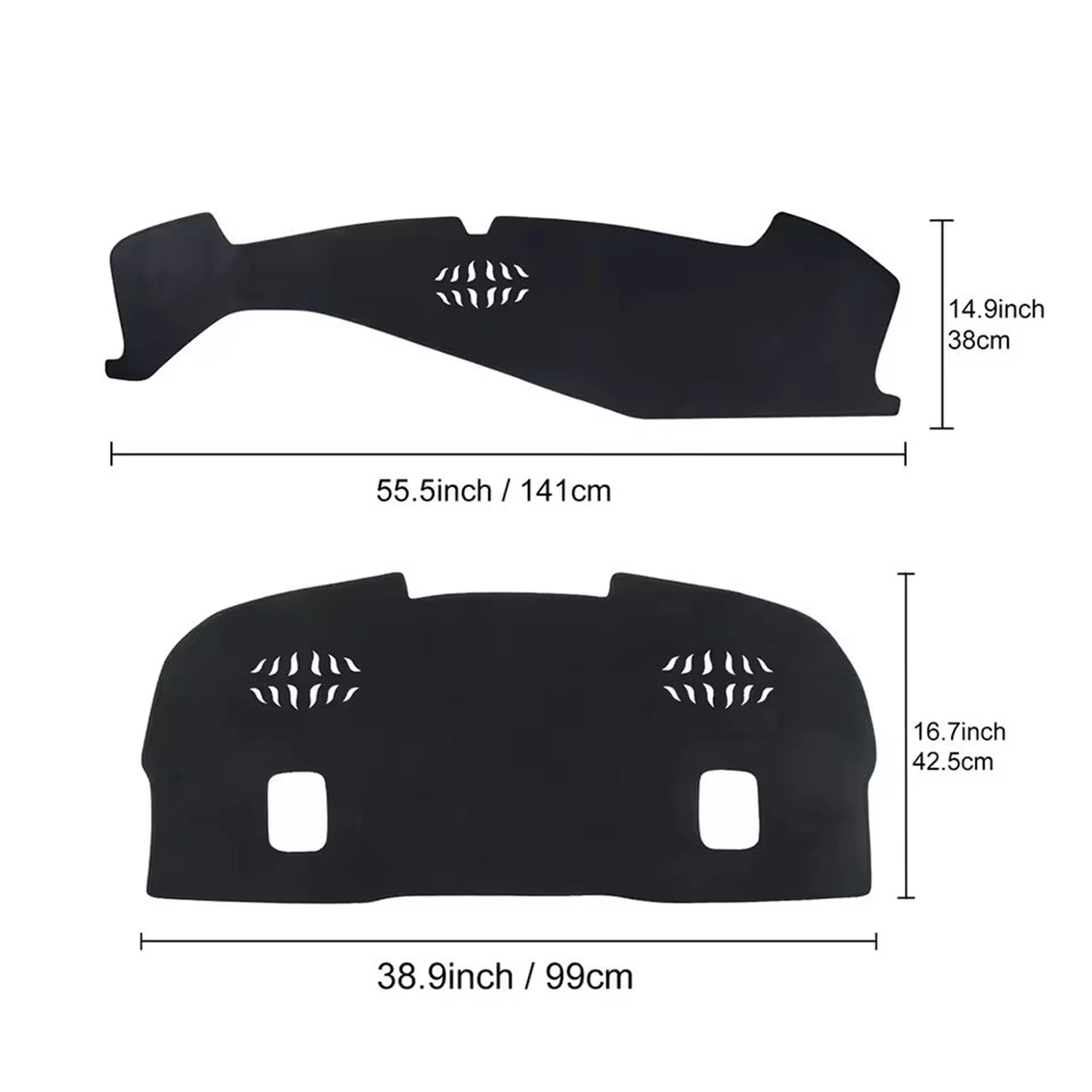 for Ford Mustang 2024 2025 2026 Accessories Car Dashboard Mat Sunshade Protective Carpet Dash Mat Dashmat Anti-Slip