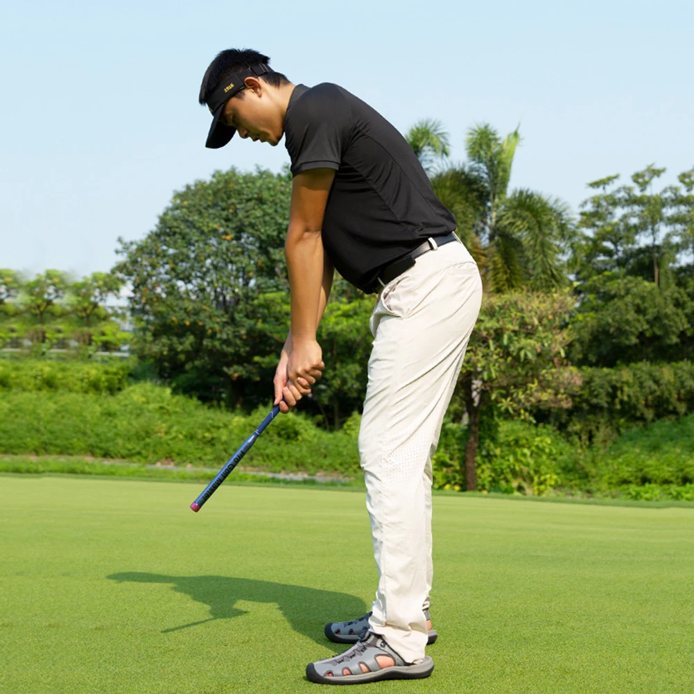 Corretor de postura de golfe para melhorar a dobradiça/rotação do braço/turar no ombro, exercícios de colocação de golfe, vara de aquecimento para prática de golfe