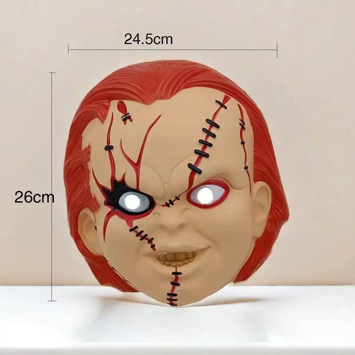 أقنعة تشاكي الكلاسيكية موضوع الفيلم لوازم حفلات الهالوين قناع الحفلات التنكرية للأطفال البالغين دعائم قناع تنكر بلاستيكي #2